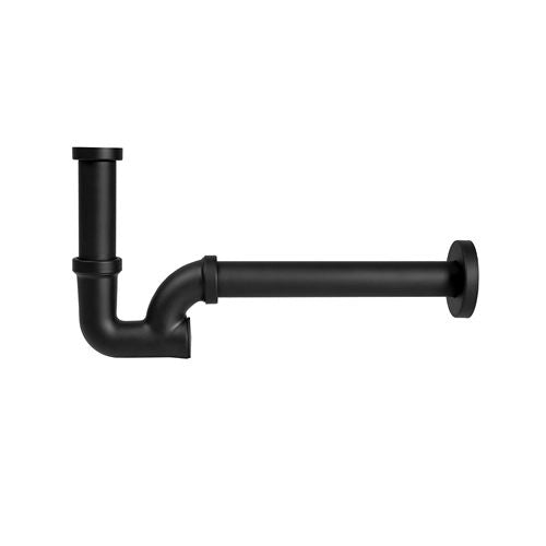 SIFONE LAVABO IN OTTONE- 11/4 Nero opaco- GHIDI- pezzi 1