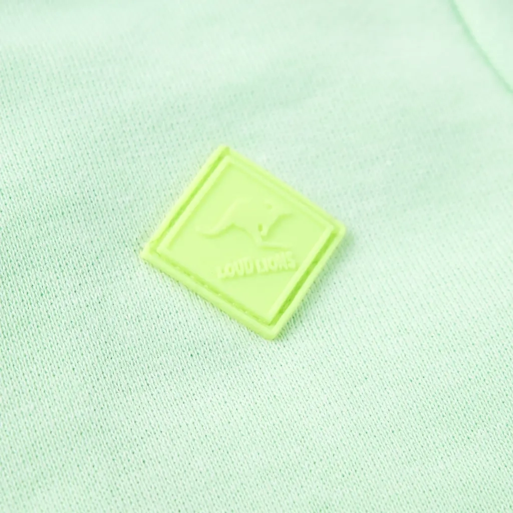 Felpa con Cappuccio e Cerniera per Bambini Verde Brillante 104