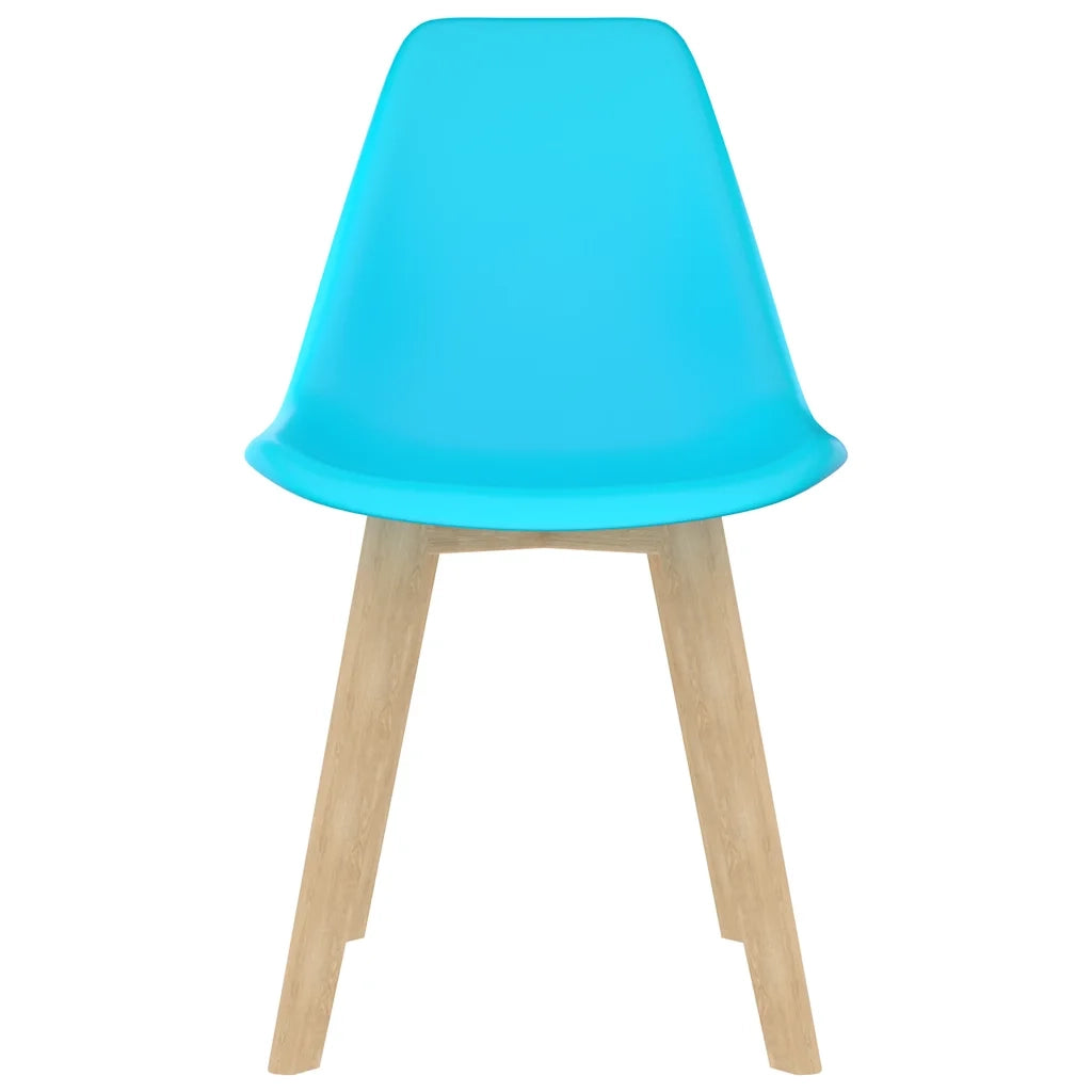 Sedie da Pranzo 6 pz Blu in Plastica 289127