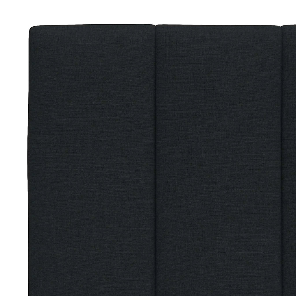 Cuscino Testiera Hanko Nero 140 cm in Tessuto 4019165