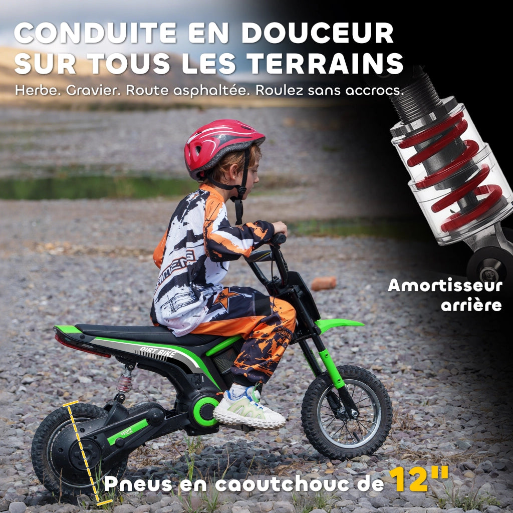 Moto elettrica per bambini ¨C Minimal ¨C 12'' verde