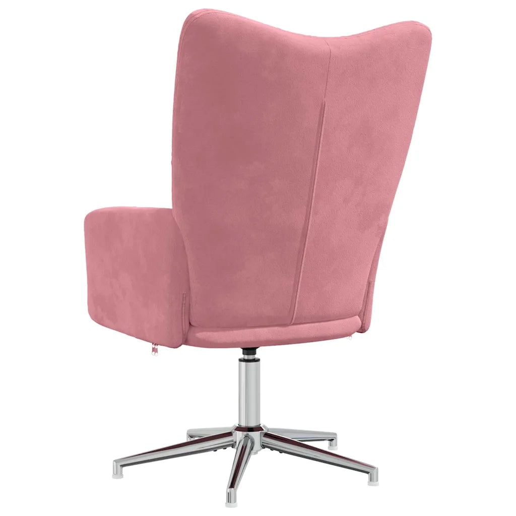 Sedia Relax Rosa in Velluto 328121