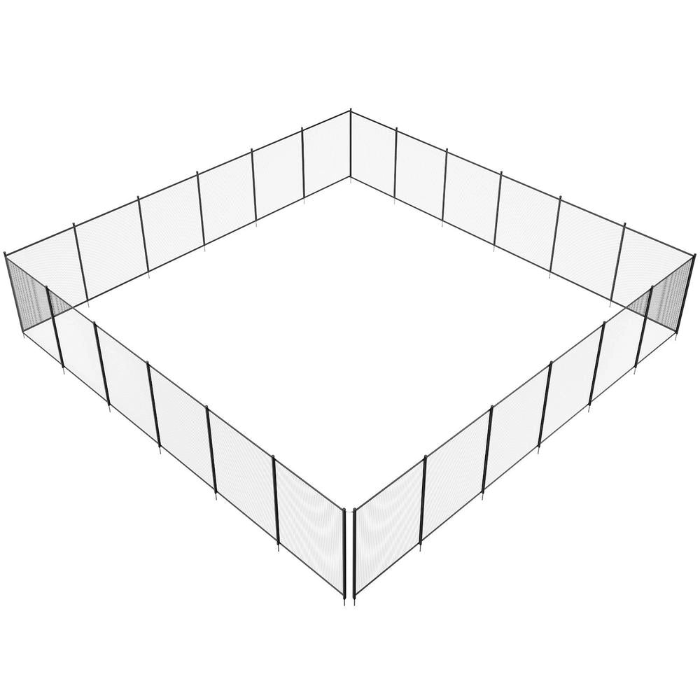 Recinzione Piscina Interrata Sicurezza Bambini Rimovibile PVC 340g Protezione Animali Facile Installazione