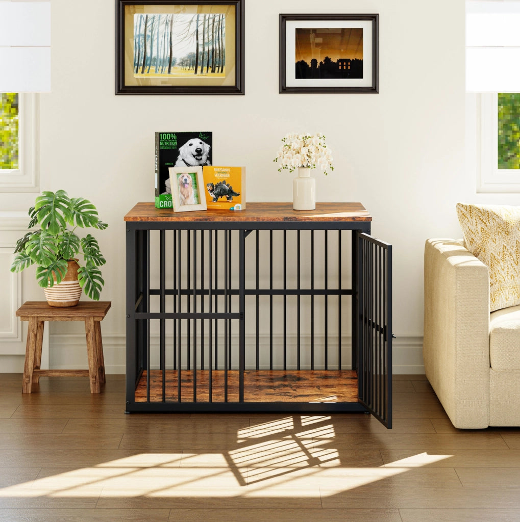 Gabbia per cani modulare con 3 porte, 84x56x66 cm