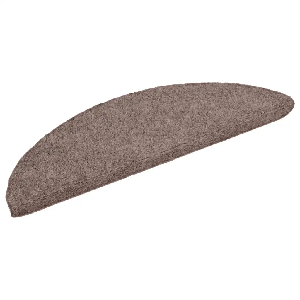 Tappetini per scale autoadesivi 5 pz | Gradini per Scale 56x17x3 cm Marrone Chiaro Semicircolari