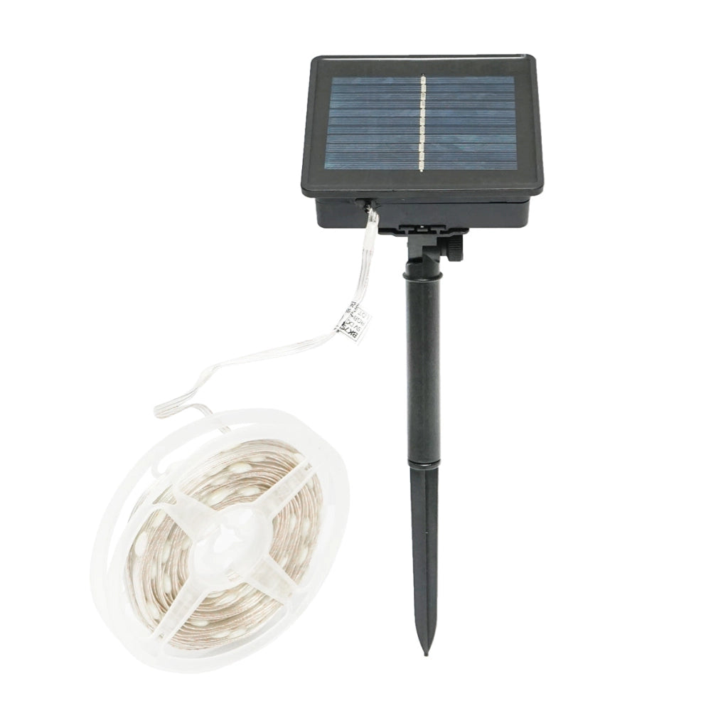 Striscia LED con pannello solare 5V, 10m, telecomando RGB+IC IP65