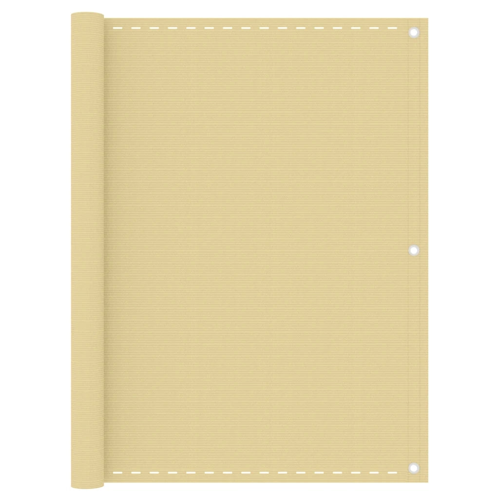 Paravento da Balcone Beige 120x400 cm in HDPE 310917