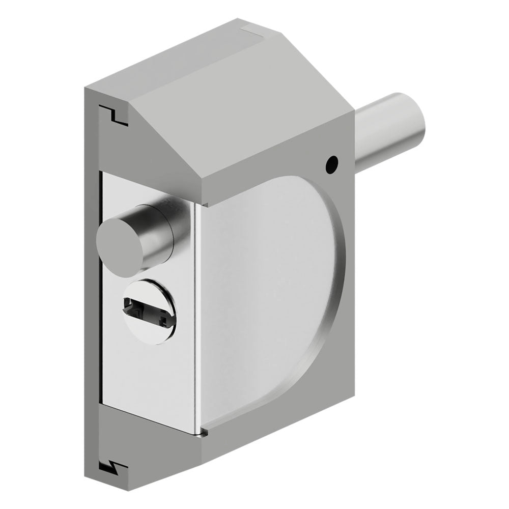 Chiusura di Sicurezza per Serrande Disec Rif06 Alluminio Silver in Acciaio Inox