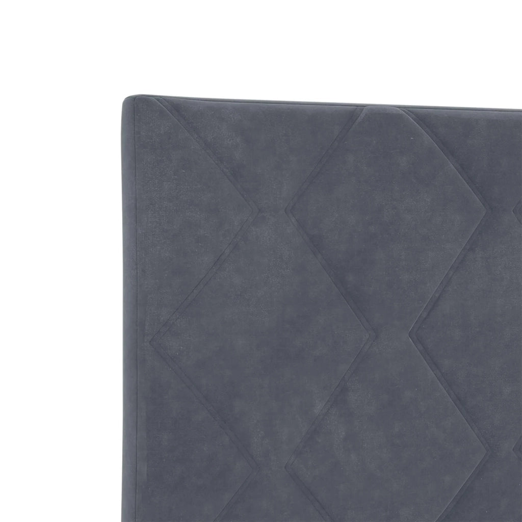 Letto box spring con materasso Grigio Scuro 100 x 200 cm 3454554