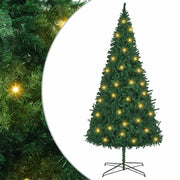 Albero di Natale con luci a corde decorative Verde 400 cm PVC 3394812