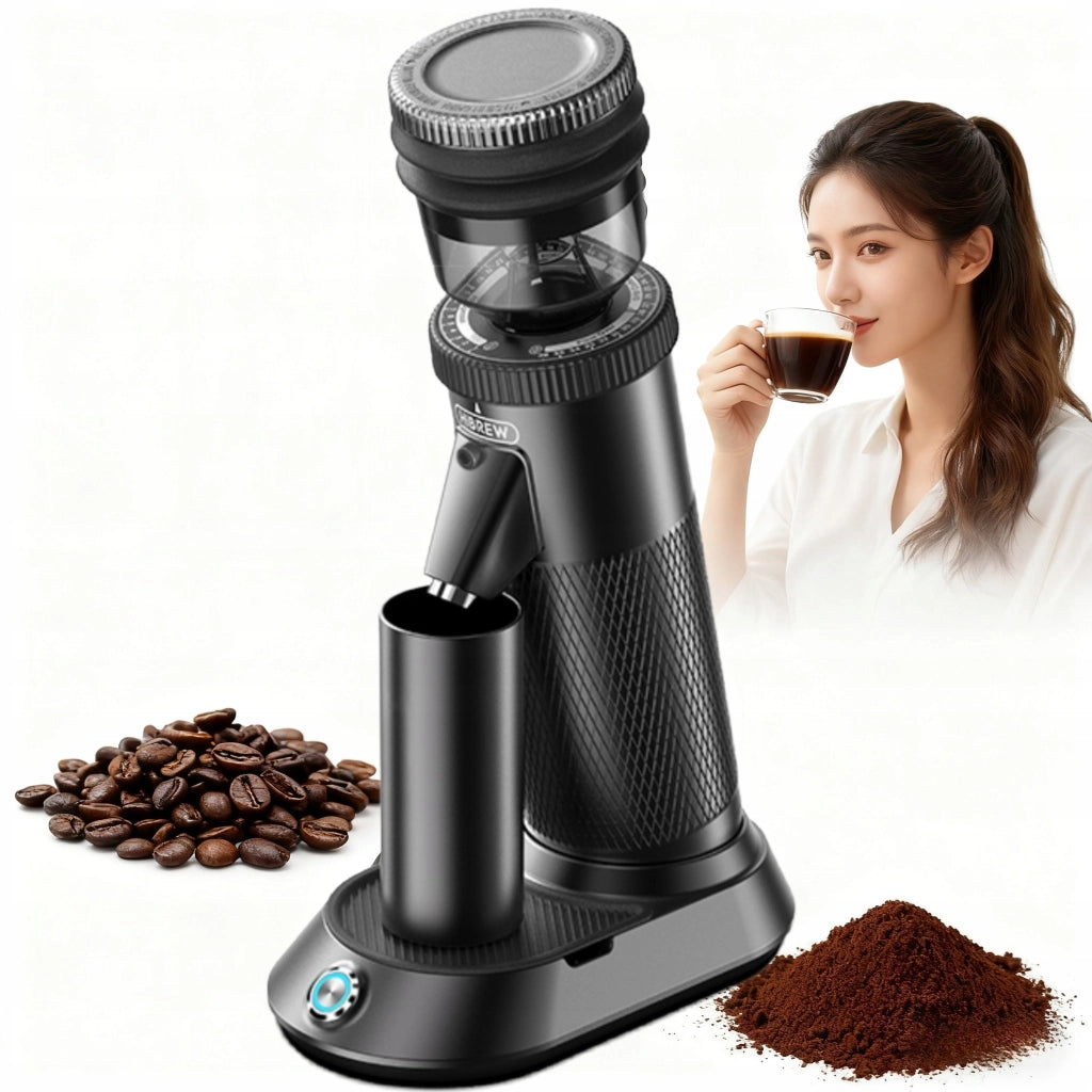 Macinacaffè HiBREW G5 180 W con Macine Coniche 48 mm, 36 Regolazioni e 2 Velocità 400/500 rpm