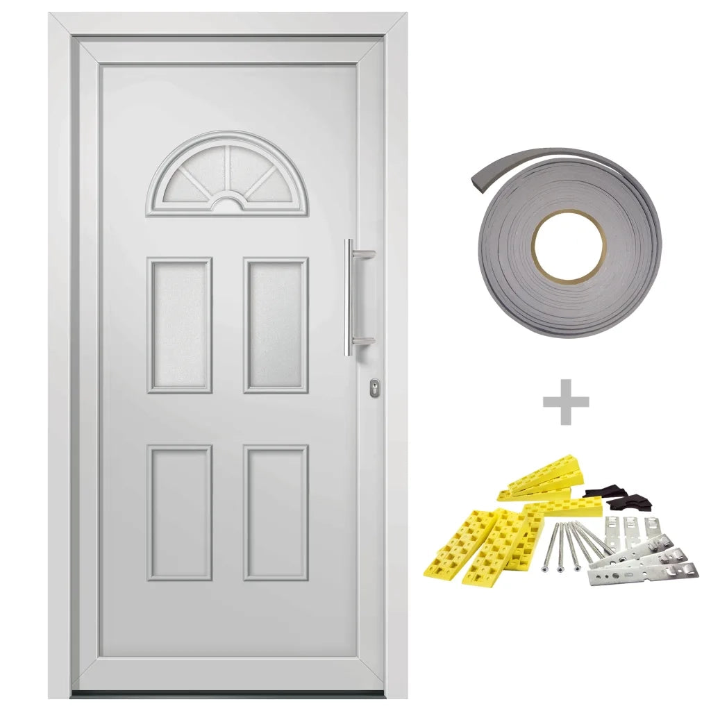Porta di Ingresso Bianca 88x208 cm 279256