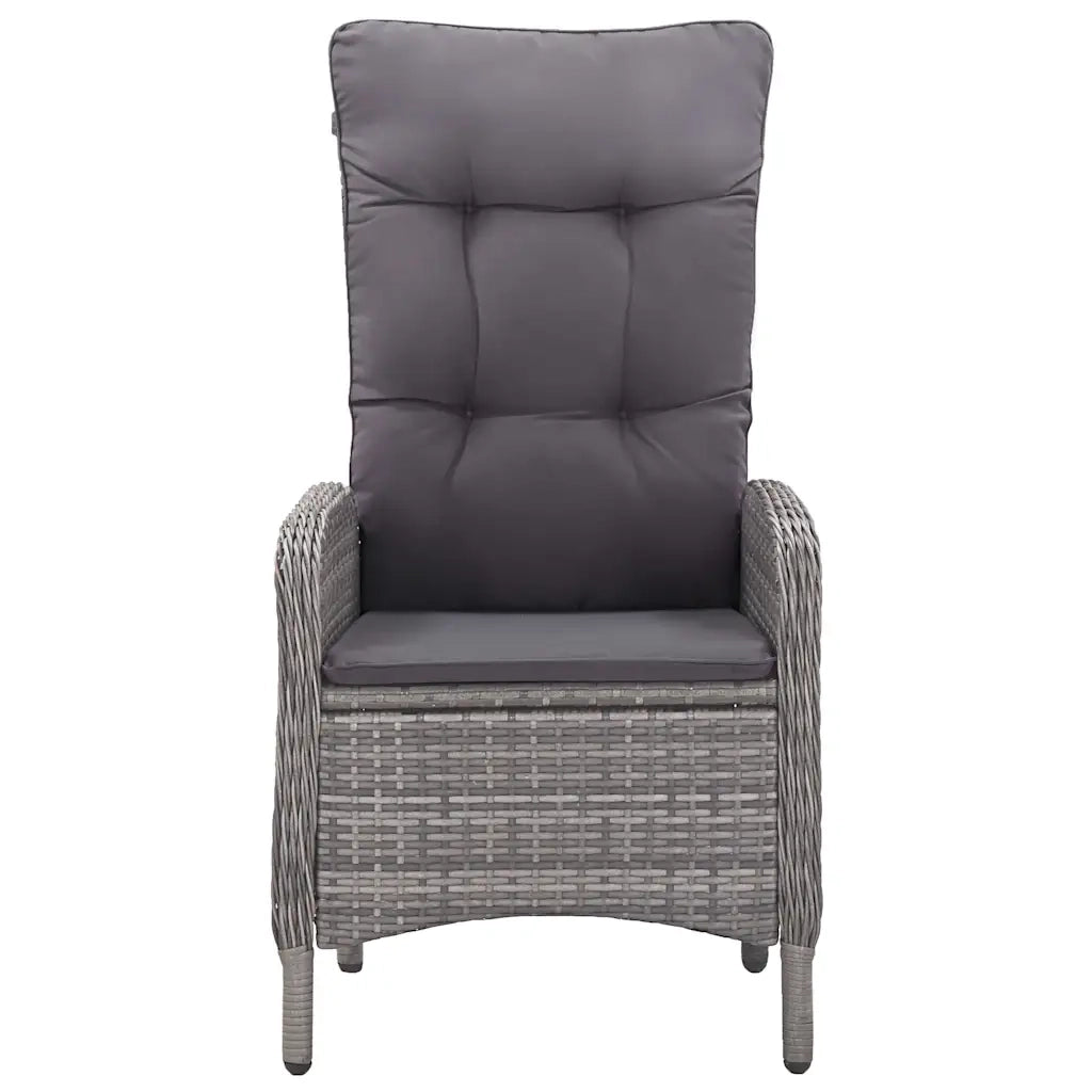 Set Mobili da Pranzo per Giardino 5 pz Grigio 3067773