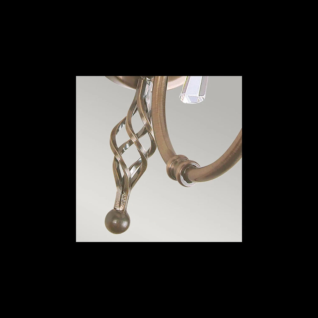 Applique Classica Aegean Acciaio Ottone Anticato 1 Luce E14