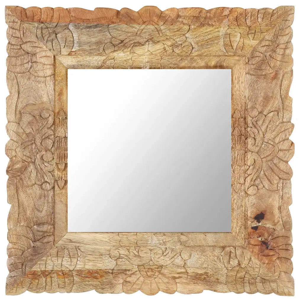 Specchio 50x50 cm in Legno Massello di Mango 321635