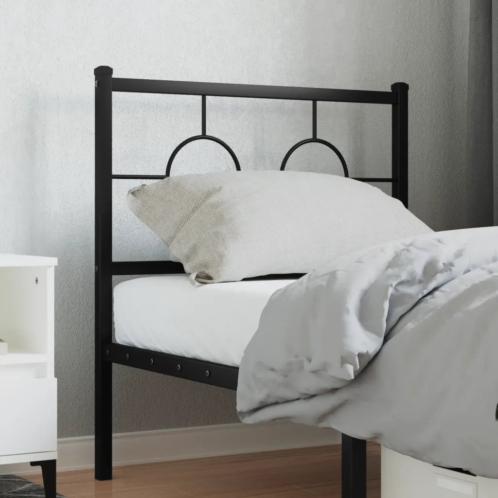 Testiera | Testata di Ricambio in Metallo Nero 75 cm