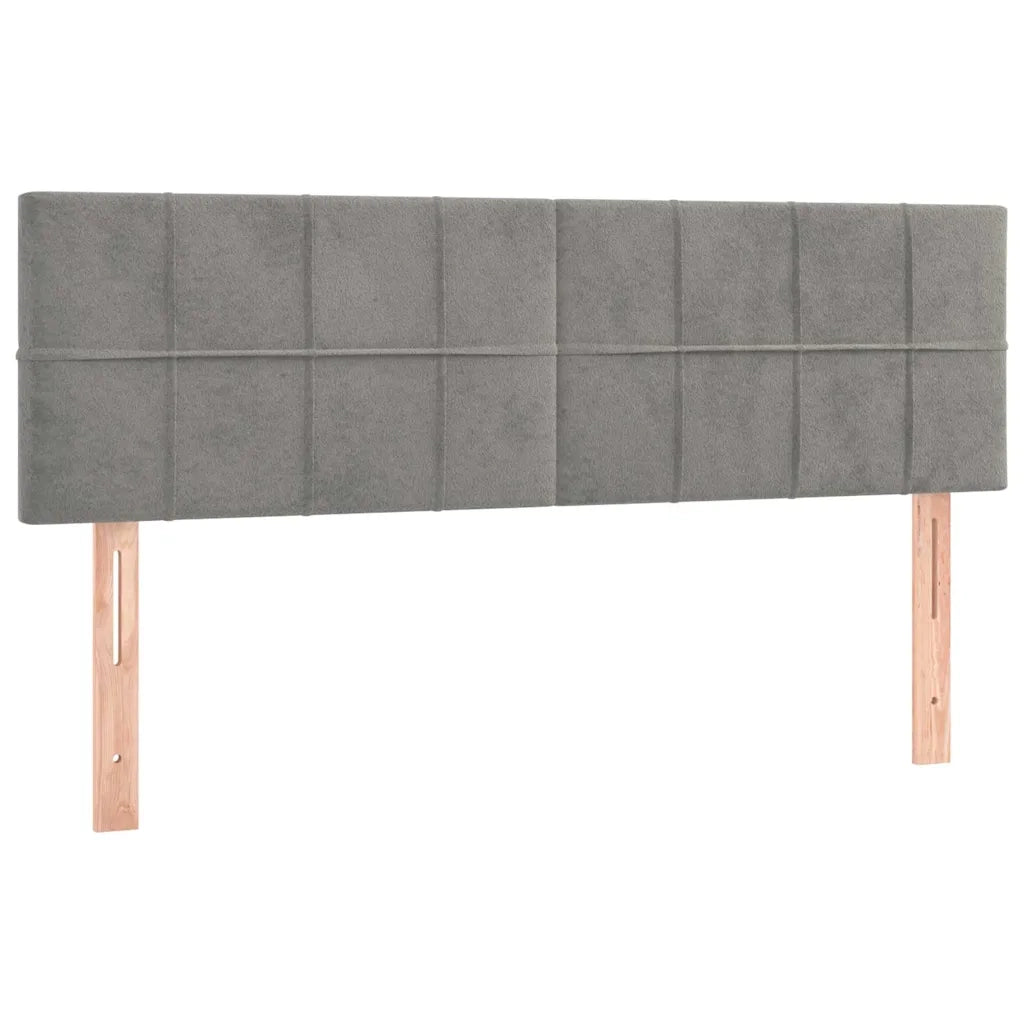 Letto a Molle con Materasso e LED Grigio Chiaro 140x200 cm 3134405