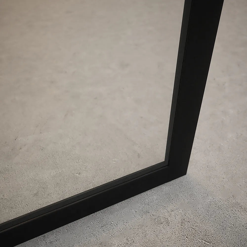 Doccia walk-in full frame 100 cm vetro trasparente profili neri | Rodi