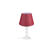 Lampada da tavolo base bianca e paralume colore rosso LAGUNAH272865