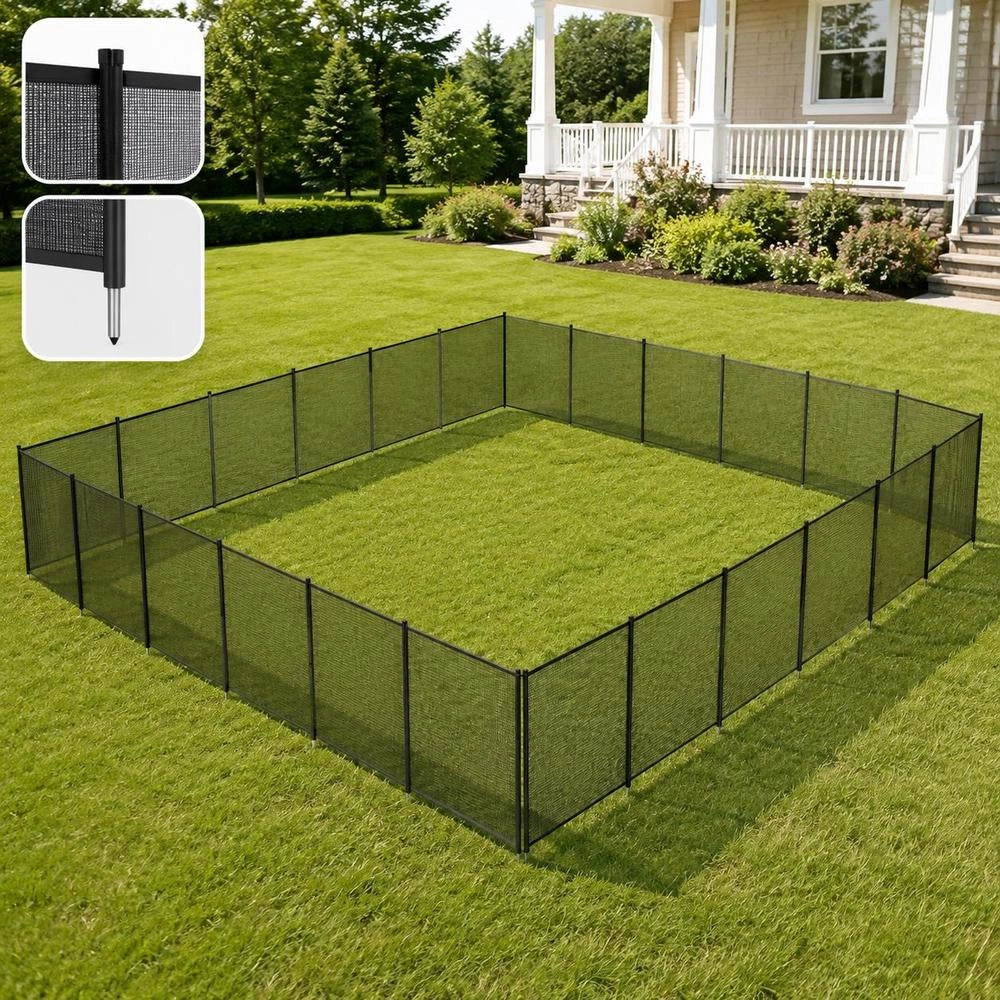 Pool Fence, 1.21 X 21.95 M Removable Child Safety Pool Fence, Easy DIY Installation, Swimming Pool Fence, 340 G Teslin PVC Pool Fence Net, Protects Children And Pets