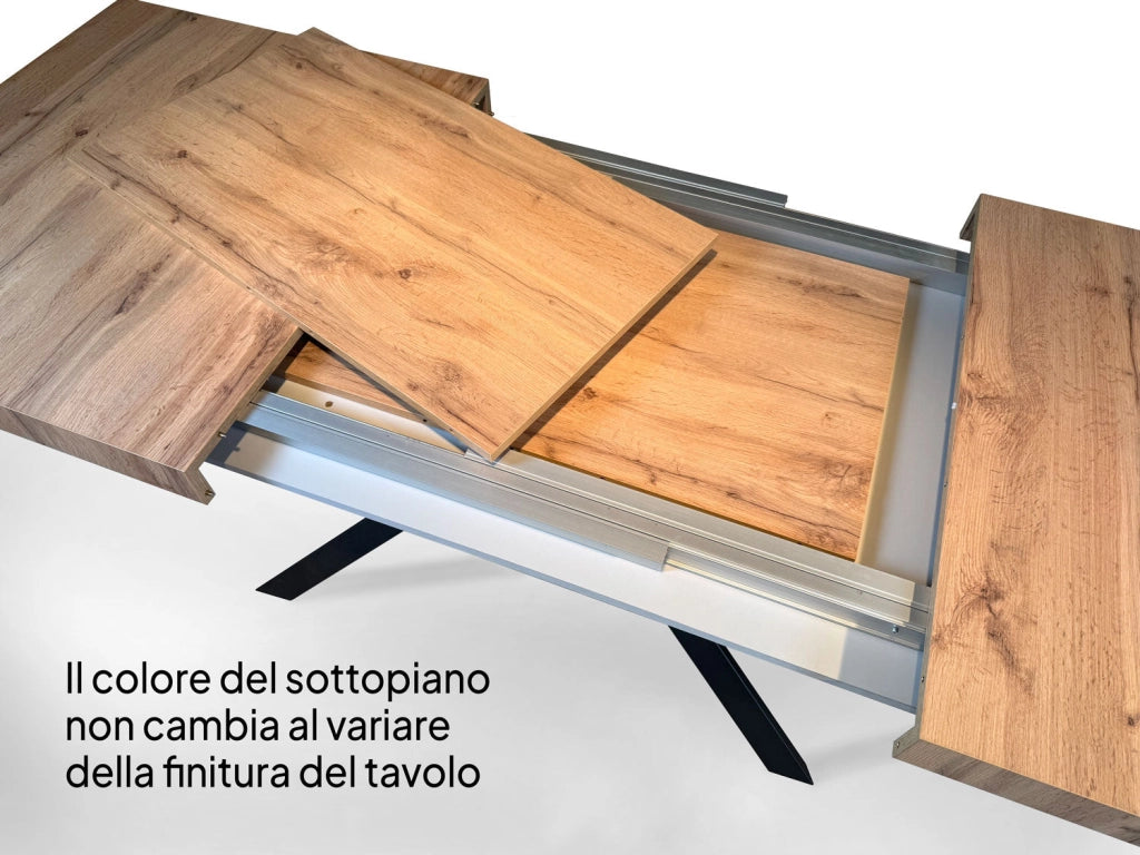 Tavolo Allungabile 120-224x90x80 cm Volantis Evolution Noce