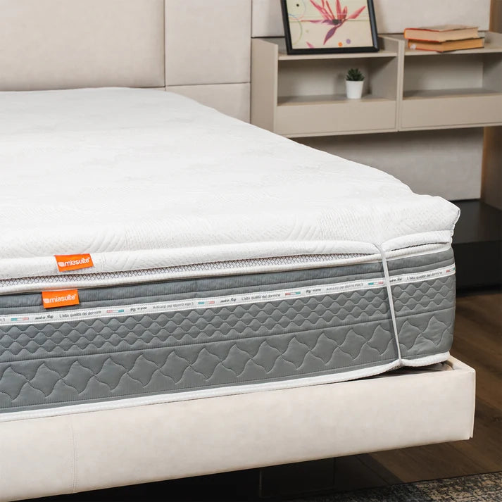 Topper Memory Foam 160x195 - alto 7 cm, a portanza differenziata, sfoderabile | One H7