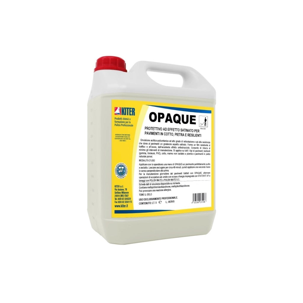 Opaque 5 Kg, Cera Protettiva Effetto Satinato per Pavimenti Cotto, Pietra | Kiter