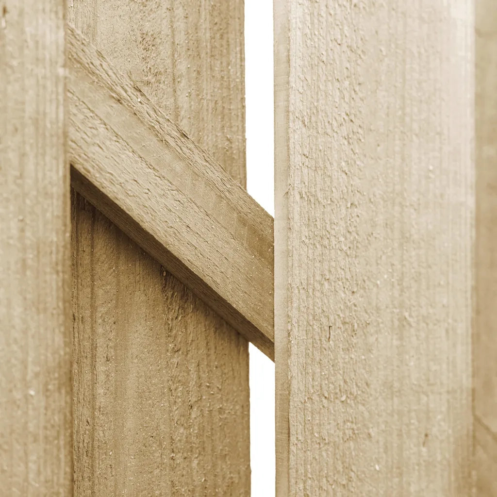 Cancello da Giardino in Legno di Pino Impregnato 100x100 cm 45327