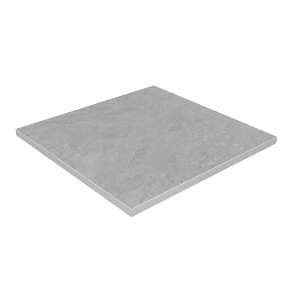 Oviala - Piano quadrato in laminato 60 x 60 cm in cemento cerato