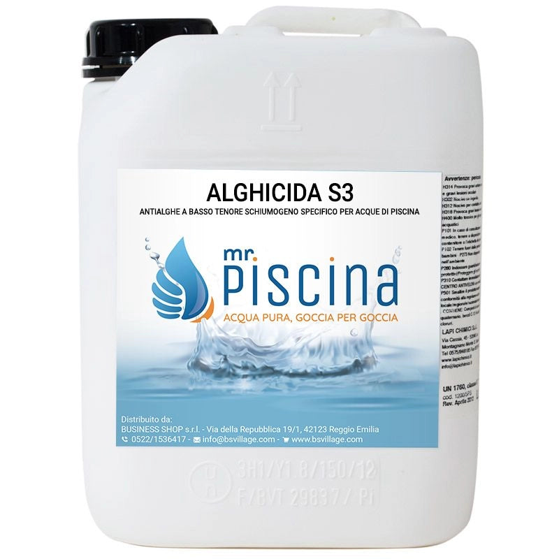 Antialghe piscina ALGHICIDA S3 - A schiuma controllata Quantità confezione: 1 pezzo