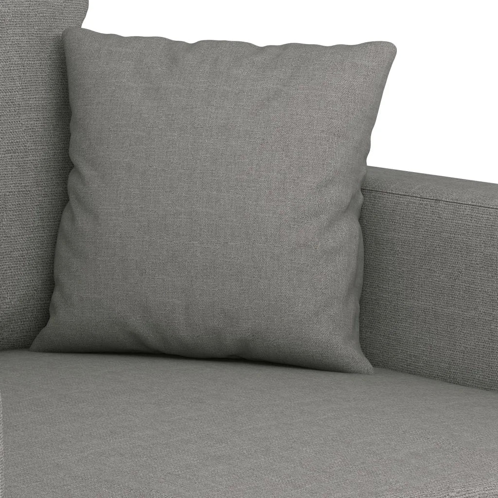 Divano a 3 Posti Grigio Scuro 210 cm in Tessuto 348848
