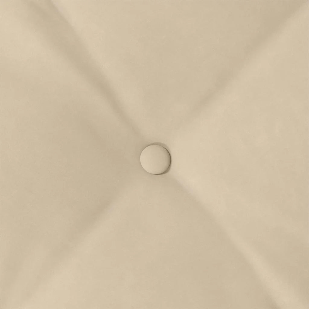 Cuscino per Schiena Crema 60 x 50 cm Tessuto in Microfibra 42014691
