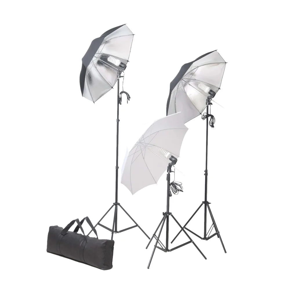 Kit per Studio Fotografico con Set di Luci e Fondale CFW7109364