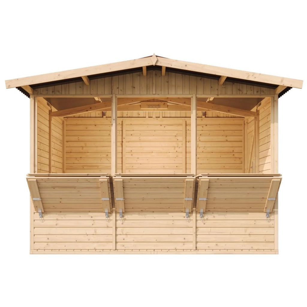 Chiosco in legno da giardino - 336x263 cm/6 m2 - TIMBELA M150A