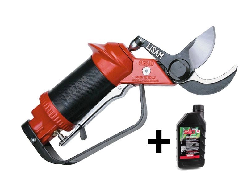 Forbice da potatura pneumatica Lisam Sly per frutteto e oliveto con olio Slip - Solo Forbice