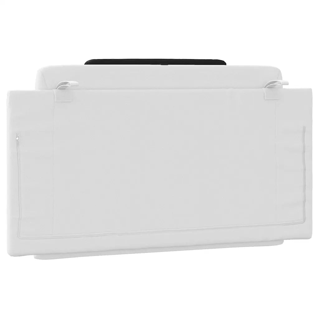 Cuscino Testiera Viana Nero e Bianco 100 cm in Similpelle 374780