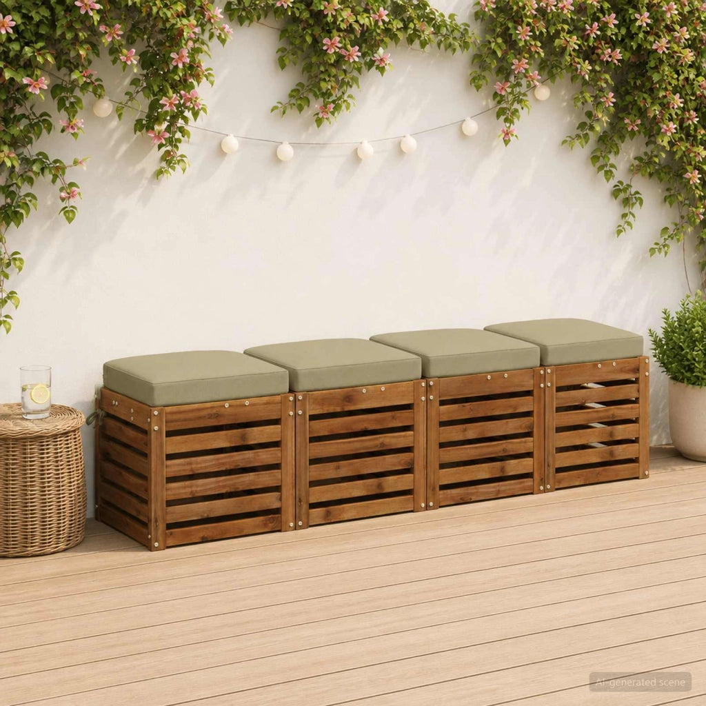 Cuscini per sedile a 4 pezzi SOEST 4 pz 100% Poliestere 945226