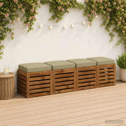 Cuscini per sedile a 4 pezzi SOEST 4 pz 100% Poliestere 945226
