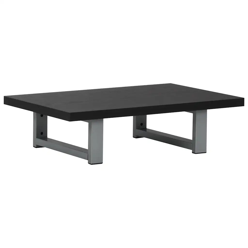 Set Mobili da Bagno 2 pz Ceramica Nero 279338