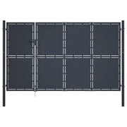 Cancello da Giardino in Acciaio 350x200 cm Antracite 144540