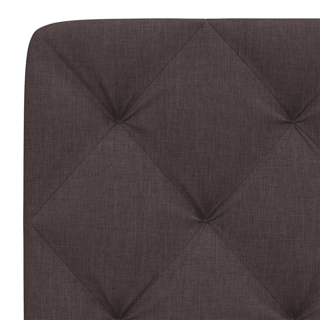 Cuscino Testiera Marrone Scuro 100 cm in Tessuto 4019208