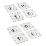 Coperchi per Teglie GN 1/6 8 pz in Acciaio Inox 50910