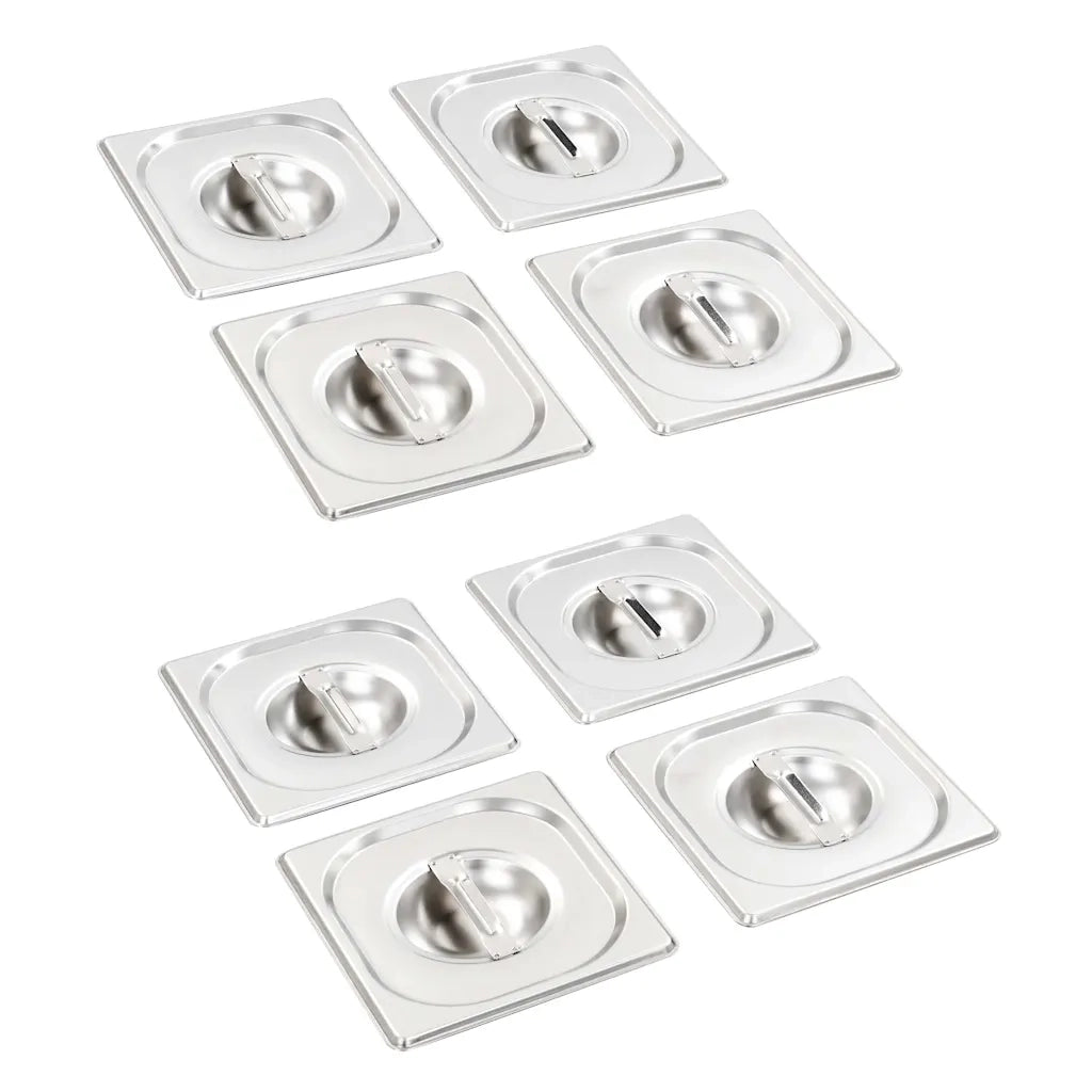 Coperchi per Teglie GN 1/6 8 pz in Acciaio Inox 50910