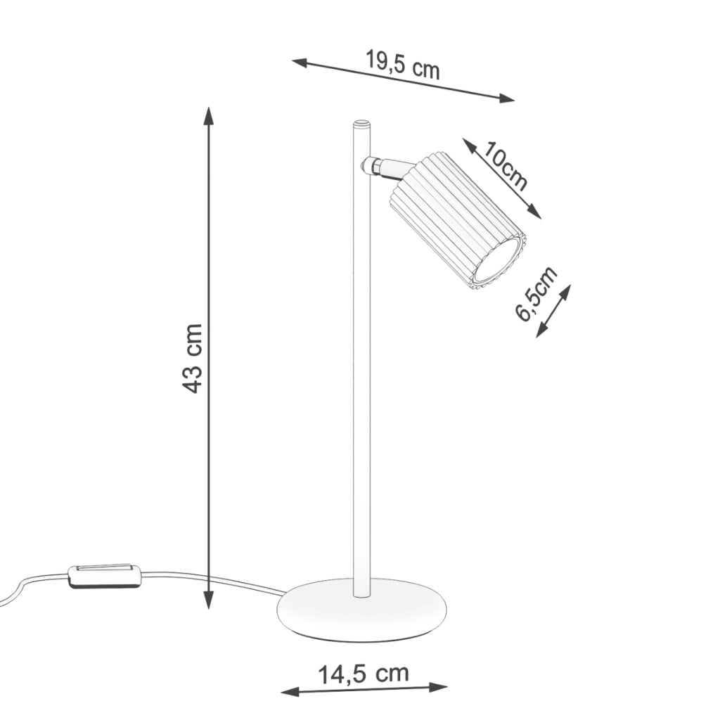 Lampada da tavolo KARBON oro