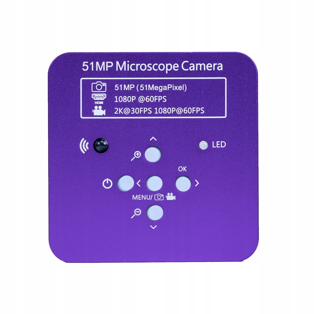 Set di Microscopio Digitale Puppis Pink PRO – Camera 51MP, Obiettivo 100x, Piattaforma in Alluminio