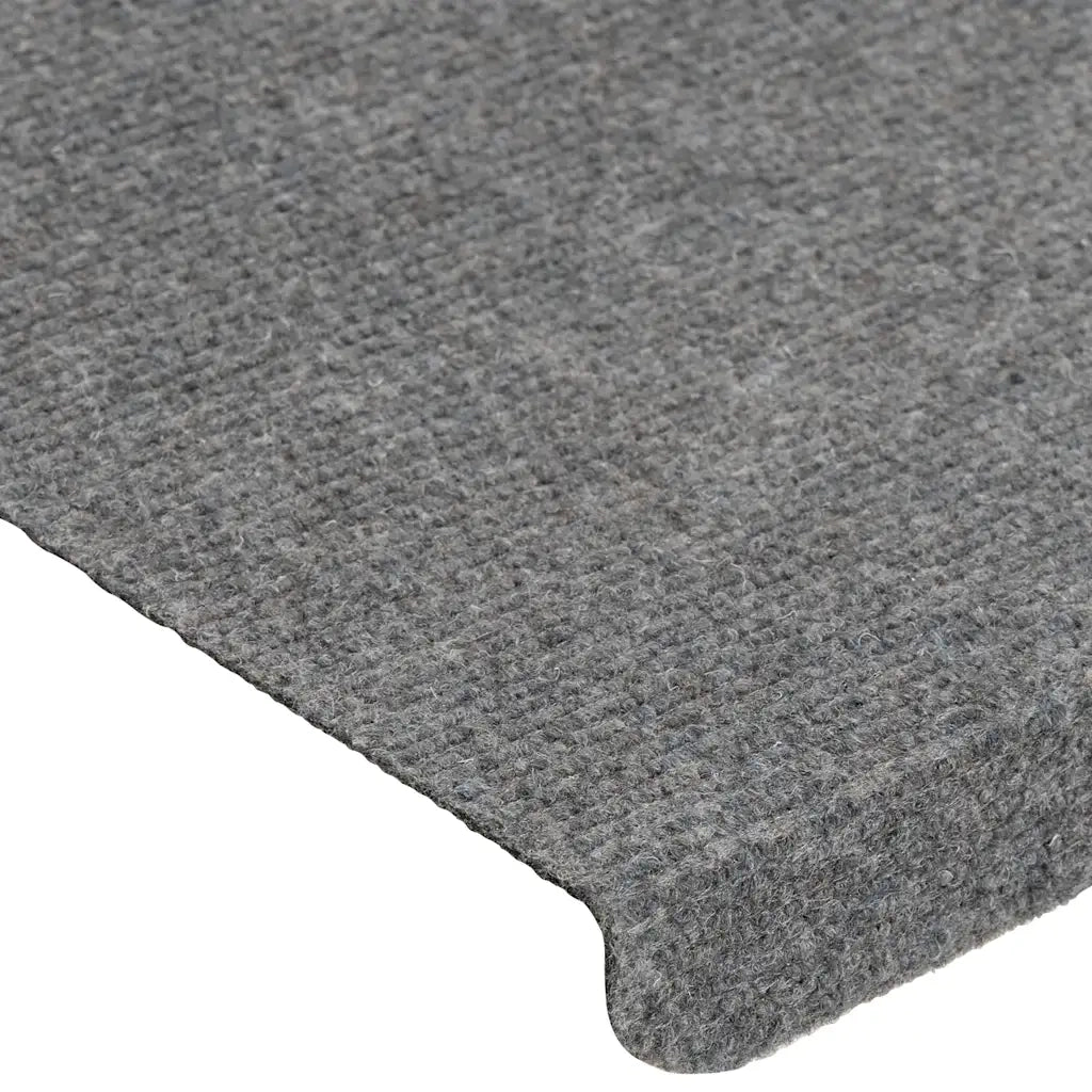 Tappetini Autoadesivi per Scale 15 pz 65x24,5x3,5 cm Grigio 343479