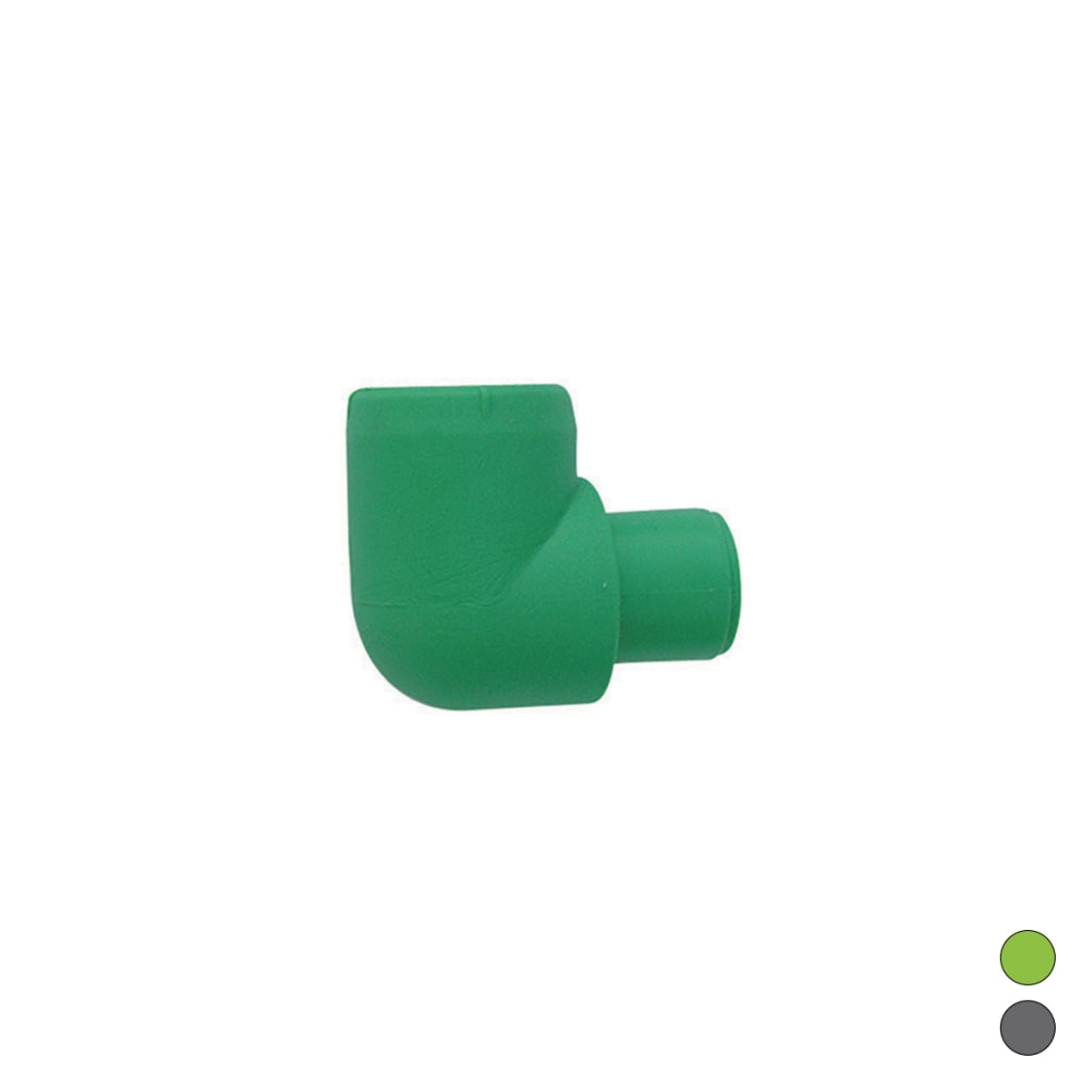GOMITO LISCIO 90  °  MF IN POLIPROPILENE- Diam. 20 Grigio- DH- pezzi 1