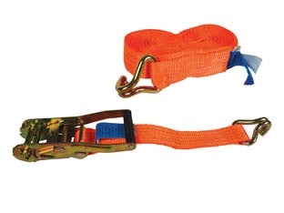 CINGHIA MM.50 CON FIBBIA DI ANCORAGGIO E CRICCHETTO ART.8182  mt.14.5    ROBUR