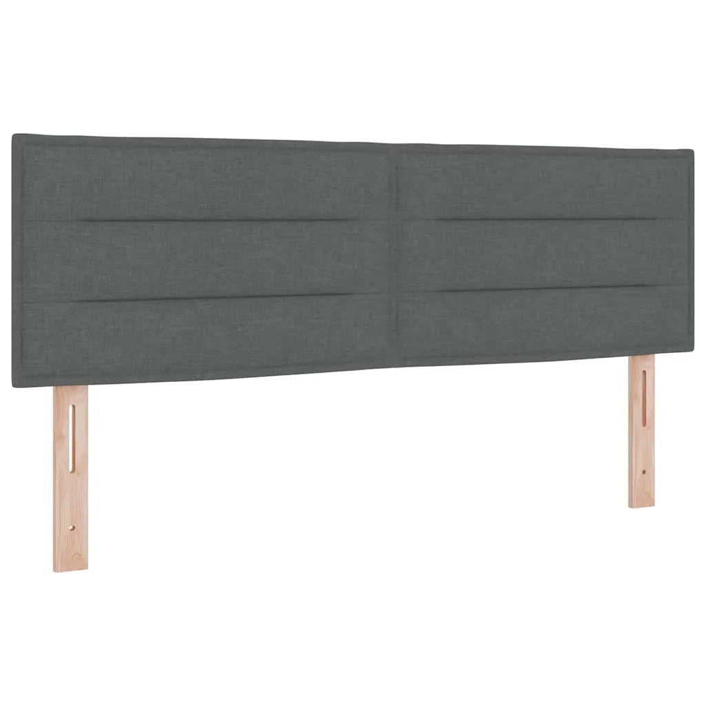 Testiera | Testata Grigio scuro 160 cm Tessuto