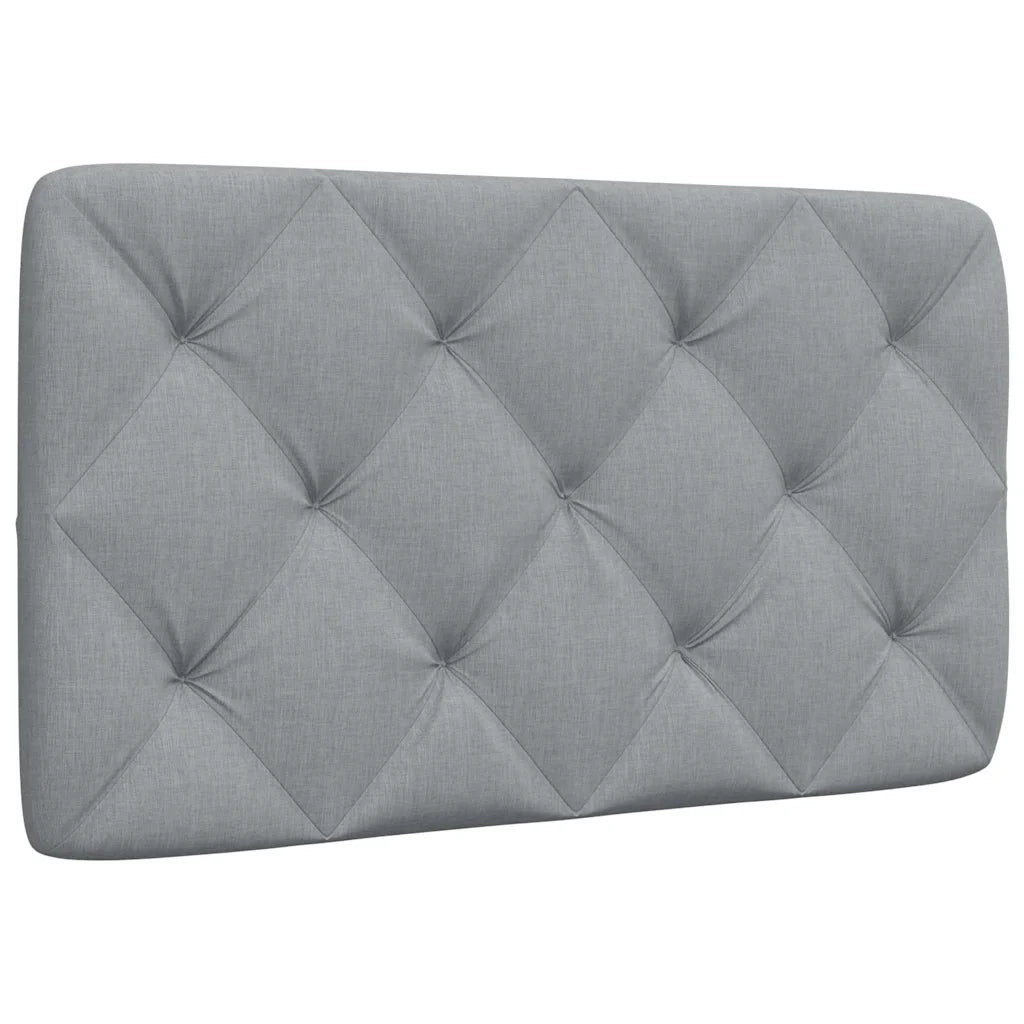 Cuscino Testiera Grigio Chiaro 90 cm in Tessuto 4019198